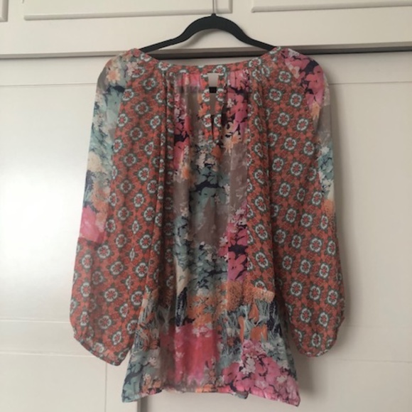 Fig and Flower long sleeve blouse size large - Picture 9 of 10